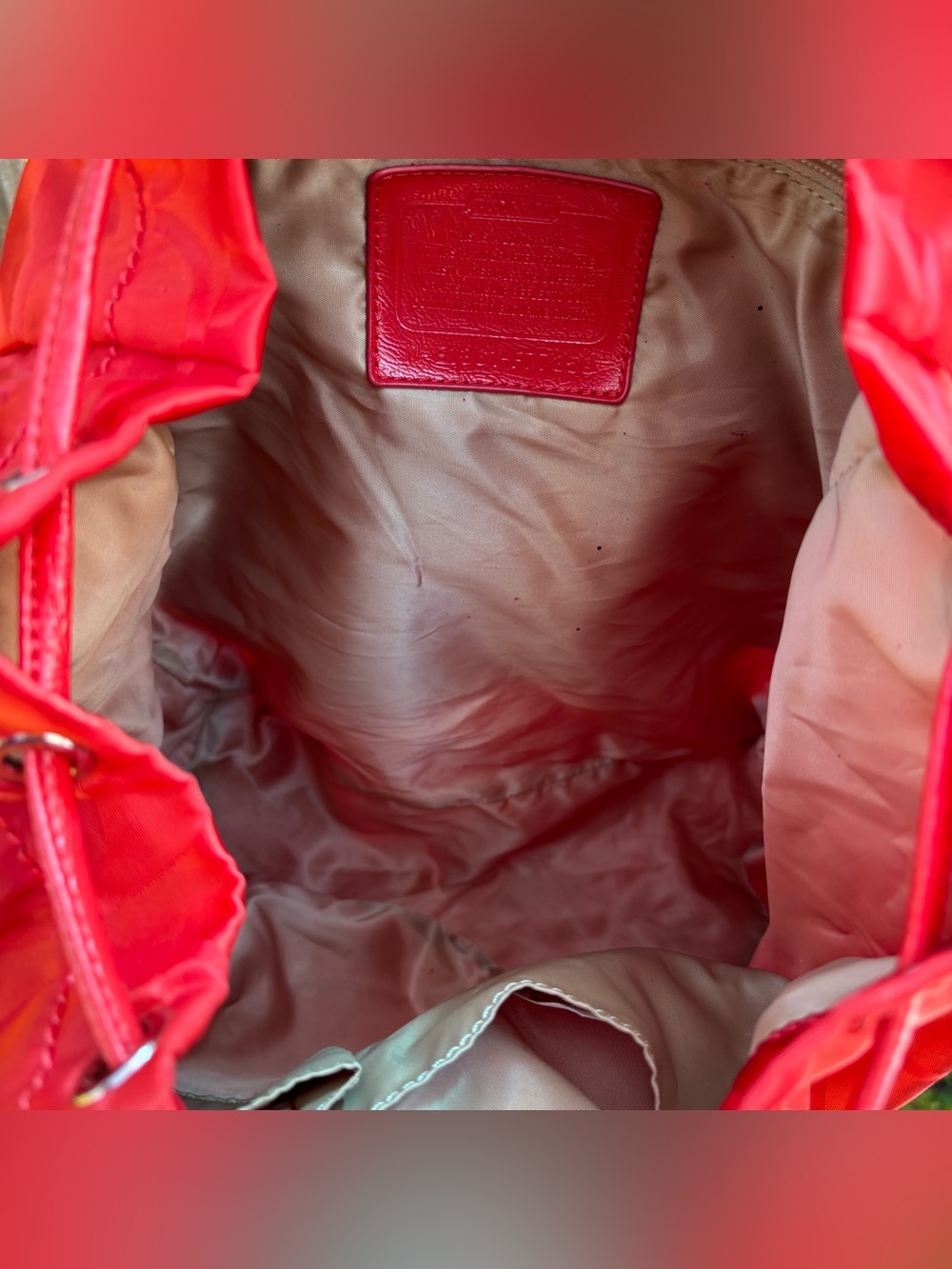 Coach backpack red🎒 - Picture 6 of 9